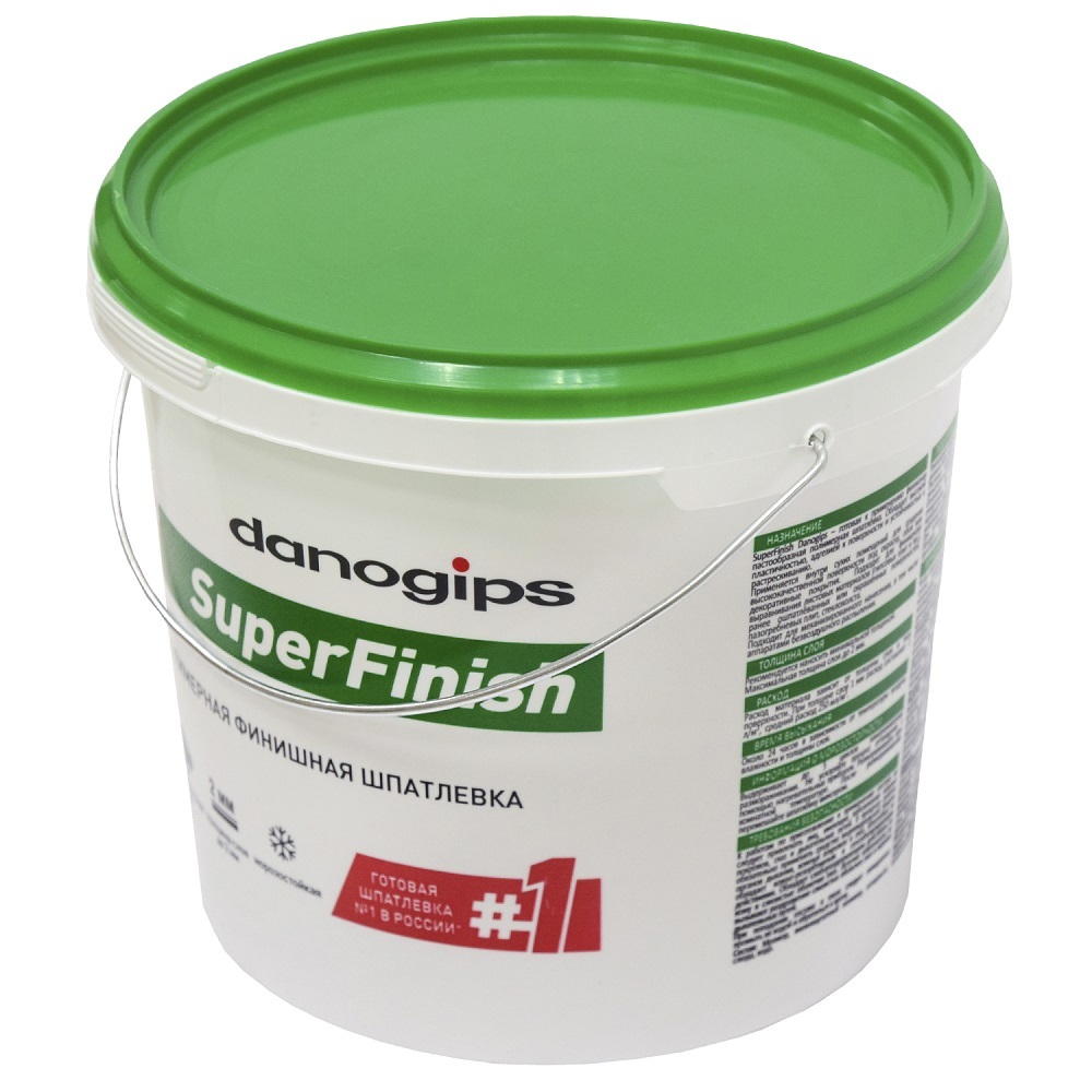 Шпатлевка универсальная DANOGIPS SuperFinish белая 3 л